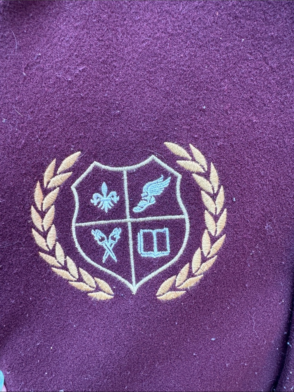 Abercrombie & Fitch Santa Barbara Track and Field Varsity Letterman Jacket - Picture 3 of 7